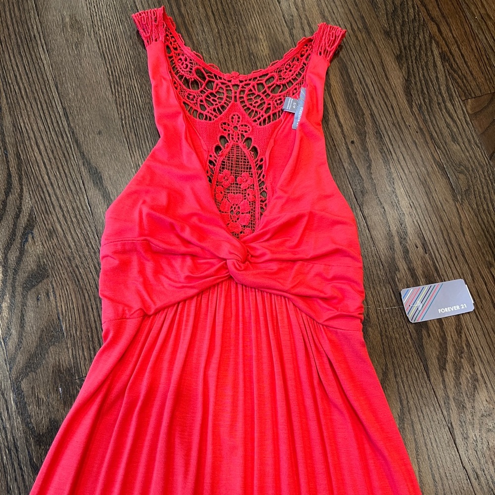 Forever21 Maxi Dress Crochet Back